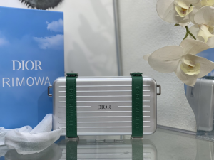 Dior x Rimowa Aluminum Personal Clutch On Strap Crossbody Bag Silver Green Dior x Rimowa Aluminum Personal Clutch On Strap Crossbody Bag Silver Green