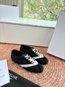 Celine The Flat Sneaker Black White Gros Grain Velvet Suede Calfskin and Lambskin Celine The Flat Sneaker Black White Gros Grain Velvet Suede Calfskin and Lambskin