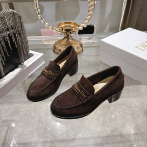 Dior Boy Pump Dark Chocolate Brown Suede Calfskin Dior Boy Pump Dark Chocolate Brown Suede Calfskin