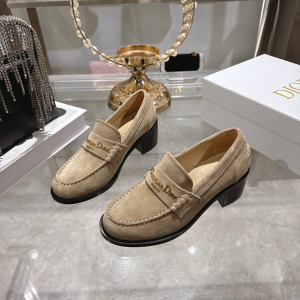 Dior Boy Pump Dark Chocolate Light Gray Suede Calfskin Dior Boy Pump Dark Chocolate Light Gray Suede Calfskin