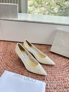 Jimmy Choo Romy Mesh Lace Pumps Beige 85MM Jimmy Choo Romy Mesh Lace Pumps Beige 85MM