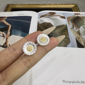 Buccellati BLOSSOMS SILVER AND VERMEIL Earrings WITH DIAMONDS Buccellati BLOSSOMS SILVER AND VERMEIL Earrings WITH DIAMONDS