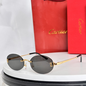 Cartier Oval Luxury Eyewear Sunglasses CT0592S Gray Cartier Oval Luxury Eyewear Sunglasses CT0592S Gray