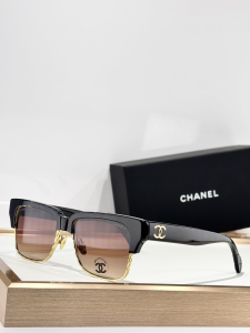 Chanel CC Logo Luxury Eyewear Sunglasses CH5558 Brown Black Chanel CC Logo Luxury Eyewear Sunglasses CH5558 Brown Black