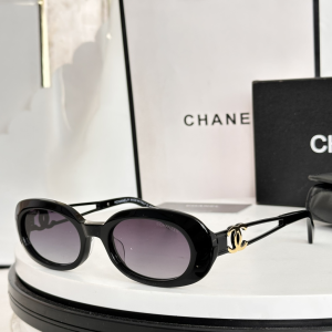 Chanel CC Oval Luxury Eyewear Sunglasses CH9180 Blue Black Chanel CC Oval Luxury Eyewear Sunglasses CH9180 Blue Black
