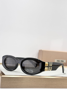 Miu Miu Logo Luxury Eyewear Sunglasses SMU11WS Black Miu Miu Logo Luxury Eyewear Sunglasses SMU11WS Black