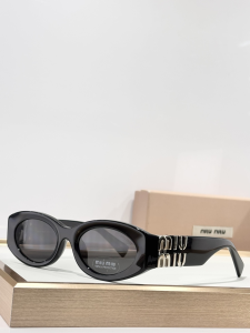 Miu Miu Logo Luxury Eyewear Sunglasses SMU11WS Black Miu Miu Logo Luxury Eyewear Sunglasses SMU11WS Black