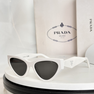 Prada Luxury Eyewear Sunglasses SPRC07V Gray White Prada Luxury Eyewear Sunglasses SPRC07V Gray White