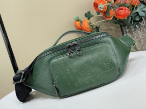 Louis Vuitton Rush Bumbag Calfskin Waist Shoulder Crossbody Bag Green Louis Vuitton Rush Bumbag Calfskin Waist Shoulder Crossbody Bag Green
