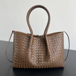 Bottega Veneta Pinacoteca Reversible Tote Bag Brown Silky Calf Leather Bottega Veneta Pinacoteca Reversible Tote Bag Brown Silky Calf Leather