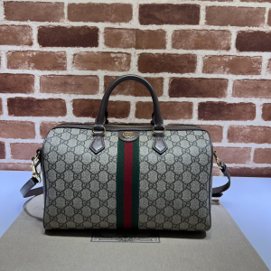Gucci Ophidia Beige GG Canvas Top Handle Bag with Web Gucci Ophidia Beige GG Canvas Top Handle Bag with Web