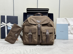 Prada Medium Re Nylon Backpack Bag Gray Prada Medium Re Nylon Backpack Bag Gray