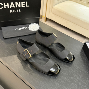 Chanel Mary Janes Shoes Black Grosgrain and Patent Calfskin Chanel Mary Janes Shoes Black Grosgrain and Patent Calfskin