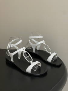 Hermes Marinella White Leather Sandals Hermes Marinella White Leather Sandals