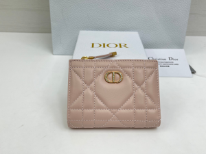Dior Caro Dahlia Wallet Pink Cannage Lambskin Dior Caro Dahlia Wallet Pink Cannage Lambskin