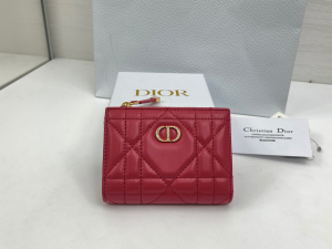 Dior Caro Dahlia Wallet Red Cannage Lambskin Dior Caro Dahlia Wallet Red Cannage Lambskin