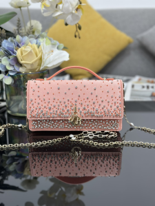 Dior Miss Dior My Mini Top Handle Chain Shoulder Bag with Allover Crystals Pink Dior Miss Dior My Mini Top Handle Chain Shoulder Bag with Allover Crystals Pink