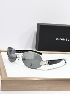 Chanel CC logo Luxury Eyewear Sunglasses CH4037 Gray Black Chanel CC logo Luxury Eyewear Sunglasses CH4037 Gray Black