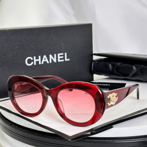 Chanel CC logo Oval Luxury Eyewear Sunglasses ch5469 Red Chanel CC logo Oval Luxury Eyewear Sunglasses ch5469 Red