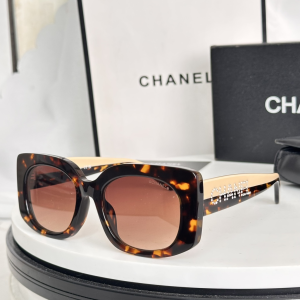Chanel Logo Oval Luxury Eyewear Sunglasses CH9322 Brown Chanel Logo Oval Luxury Eyewear Sunglasses CH9322 Brown