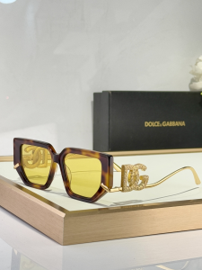 Dolce Gabbana DG Logo Luxury Eyewear Sunglasses DG6663 Yellow Brown Dolce Gabbana DG Logo Luxury Eyewear Sunglasses DG6663 Yellow Brown