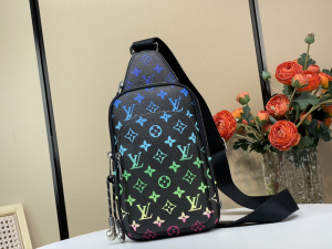 Louis Vuitton Avenue Slingbag PM Black Multicolor Monogram Canvas Crossbody Bag Louis Vuitton Avenue Slingbag PM Black Multicolor Monogram Canvas Crossbody Bag