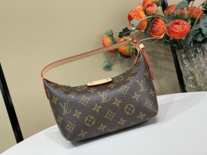 Louis Vuitton Hills Pochette Monogram Canvas Mini Hobo Shoulder Bag Louis Vuitton Hills Pochette Monogram Canvas Mini Hobo Shoulder Bag