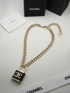 Chanel CC Logo Padlock Pendant Necklaces Chanel CC Logo Padlock Pendant Necklaces