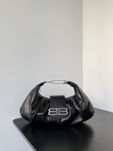 Balenciaga Pamela Medium Hobo Shoulder Bag Black Arena lambskin Balenciaga Pamela Medium Hobo Shoulder Bag Black Arena lambskin