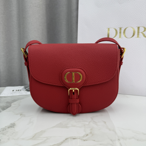 Dior Medium Dior Bobby Shoulder Crossbody Bag Red Grained Calfskin Dior Medium Dior Bobby Shoulder Crossbody Bag Red Grained Calfskin