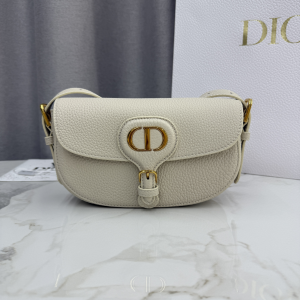 Dior Small Bobby East West Flap Shoulder Bag Off White Grained Calfskin Leather Dior Small Bobby East West Flap Shoulder Bag Off White Grained Calfskin Leather