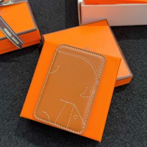 Hermes Dog MagSafe Card Holder Brown