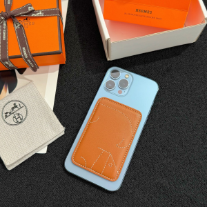 Hermes Dog MagSafe Card Holder Brown