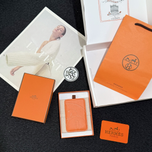 Hermes Elephant MagSafe Card Holder Orange