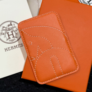 Hermes Elephant MagSafe Card Holder Orange