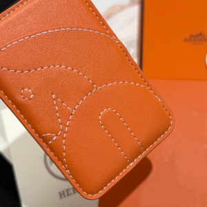 Hermes Elephant MagSafe Card Holder Orange