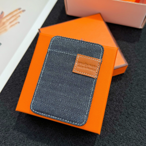 Hermes Jean Patch MagSafe Card Holder Blue