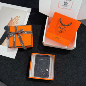 Hermes Jean Patch MagSafe Card Holder Blue