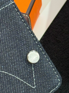 Hermes Jean Patch MagSafe Card Holder Blue