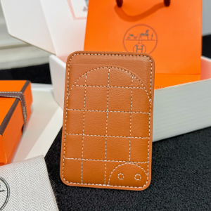 Hermes Turtle MagSafe Card Holder Brown