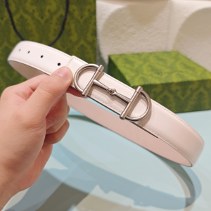 Gucci Horsebit 1955 White Leather Belt 30MM Gucci Horsebit 1955 White Leather Belt 30MM