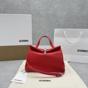 Jacquemus Valerie Small Leather Top Handle Bag Red Jacquemus Valerie Small Leather Top Handle Bag Red