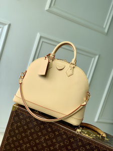 Louis Vuitton Alma PM Top Handle Shoulder Bag Beige VVN Cowhide Leather Louis Vuitton Alma PM Top Handle Shoulder Bag Beige VVN Cowhide Leather