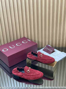 Gucci Jordaan Horsebit Embellished Logo Red Debossed GG Suede Leather Loafers Shoes Gucci Jordaan Horsebit Embellished Logo Red Debossed GG Suede Leather Loafers Shoes