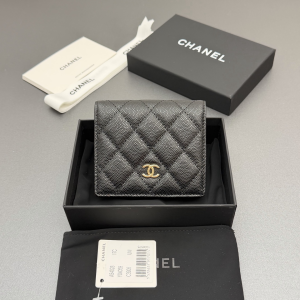 Chanel Classic Wallet Black quilted Caviar leather Chanel Classic Wallet Black quilted Caviar leather