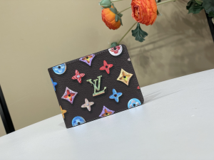 Louis Vuitton Multiple Wallet Chocolate Monogram Donuts Canvas Louis Vuitton Multiple Wallet Chocolate Monogram Donuts Canvas