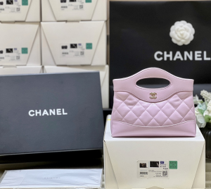 Chanel Vip Calfskin Leather Quilted Lambskin Mini 31 Shopping Sholder Bag Pink Chanel Vip Calfskin Leather Quilted Lambskin Mini 31 Shopping Sholder Bag Pink