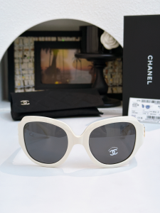 Chanel CC Logo Luxury Eyewear Sunglasses CH9199 Gray White Chanel CC Logo Luxury Eyewear Sunglasses CH9199 Gray White