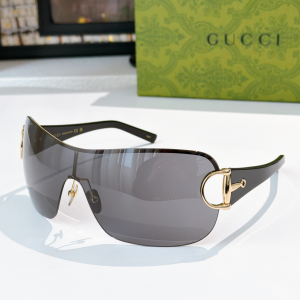 Gucci Frameless Mask Luxury Eyewear Sunglasses GG2174S Gray Black Gucci Frameless Mask Luxury Eyewear Sunglasses GG2174S Gray Black