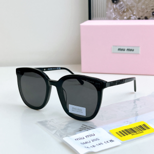 Miu Miu Logo Crystal Embellished Luxury Eyewear Sunglasses SMU20S Black Miu Miu Logo Crystal Embellished Luxury Eyewear Sunglasses SMU20S Black